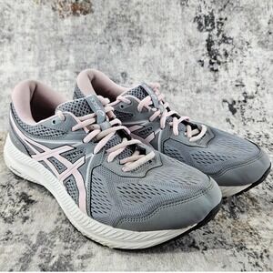 ASICS Shoes Womens 10 Gray Gel Contend 7 Running Sneakers‎ 1012A911 Gym Training